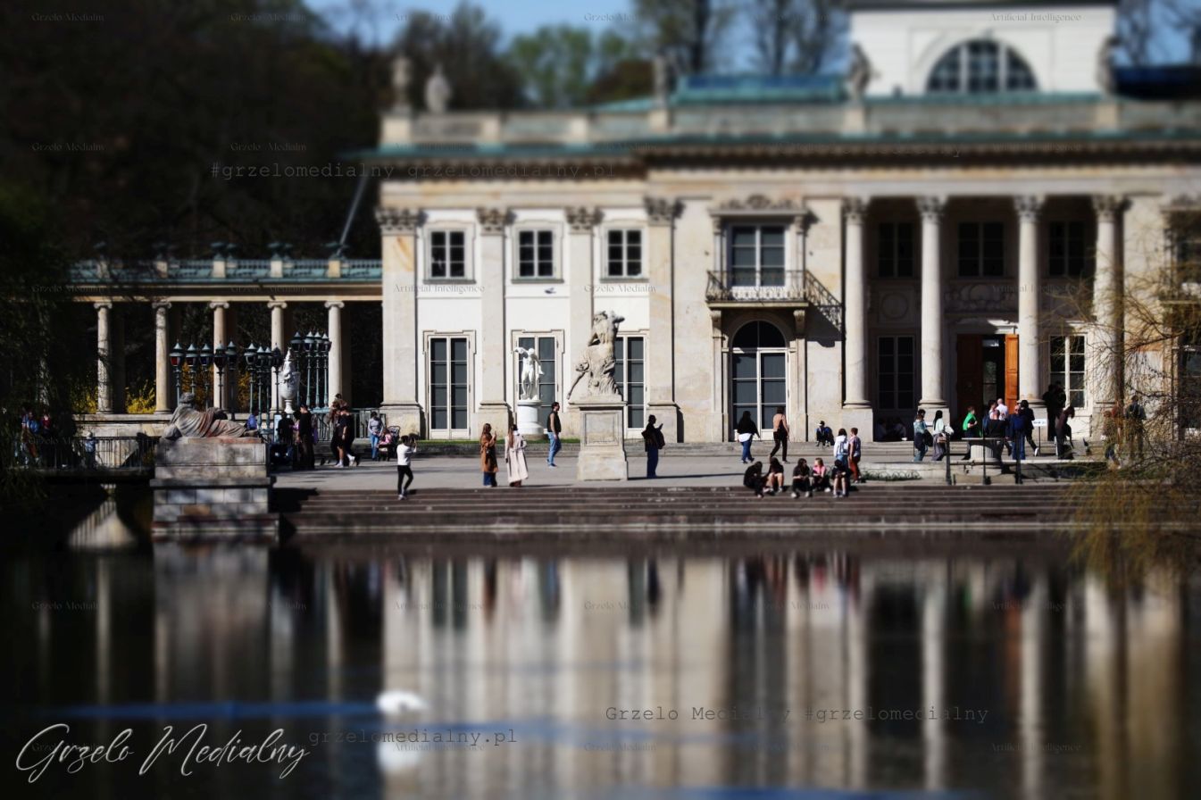 Ilustracja wiersza - Pałac na wodzie